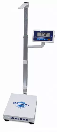 Dikomsan HCW-M Kilo Boy Ölçer Baskül 200 Kg 50 Gr 35x40 | Medikal Boy Ölçerli Tartım Baskülü – TEBİSAN TERAZİ