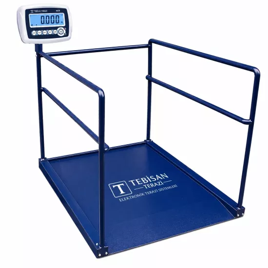 Dikomsan RCW Onaylı Medikal Diyaliz Baskülü 300 Kg 100 Gr 90x120 Tek Rampa | Hastane Tipi Baskül – TEBİSAN TERAZİ