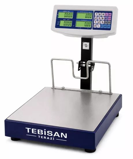 Dikomsan OPR-150 Kg 20/50 Gr Fiyat Hesaplamalı Baskül | 35x40 Pazarcı Terazisi | TEBİSAN TERAZİ
