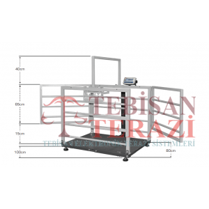 TEM EKO 600 Kg 100 Gr Küçükbaş Canlı Hayvan Baskülü 70x100 | Tartım Terazisi