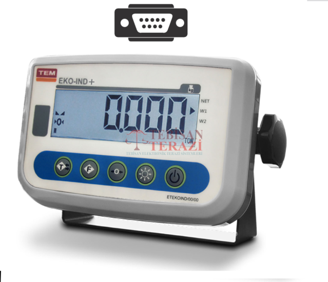 TEM EKO RS-232 TARTIM İNDİKATÖRÜ LCD ( SİYAH / BEYAZ )