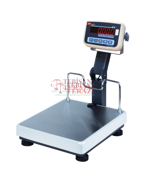Tartım Baskülü 300 Kg 50/100 Gr | TEM EKO LED 50x60 Katlanır Boyunlu Baskül