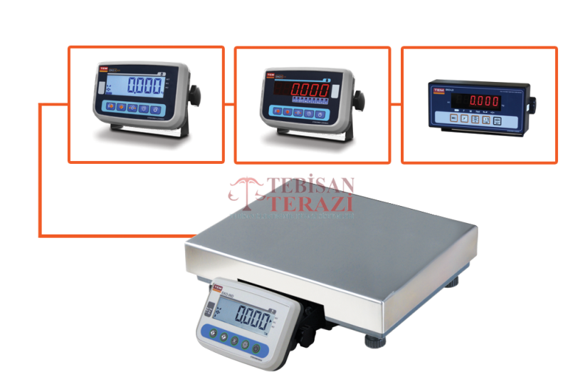 Paslanmaz Düz Terazi 120 Kg 20 Gr | TEM EKO 28x35 Endüstriyel Tartım Terazisi