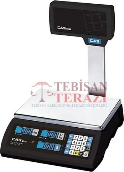 Fiyat Hesaplamalı Terazi 15 Kg 2/5 Gr | CAS ER-JR Boyunlu Pazarcı Manav Market Terazisi
