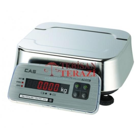 Paslanmaz LED Terazi 15 Kg 2/5 Gr | CAS FW-500E Ticari Tartım Terazisi