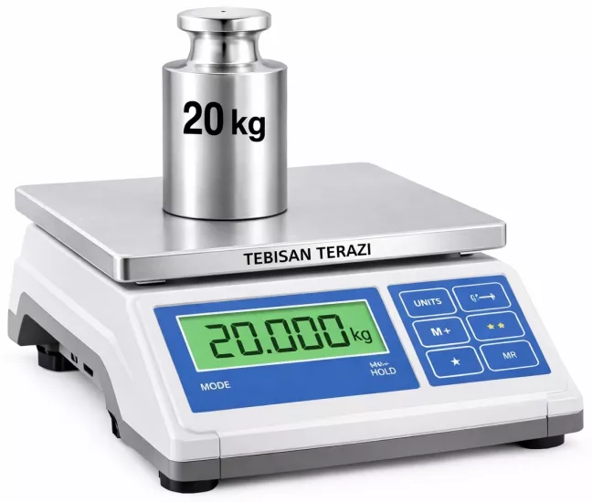 TEM GTS20X0,1 - GTS 20 Kg 0,1 Gr Hassas Tartım Terazisi | TEBİSAN TERAZİ