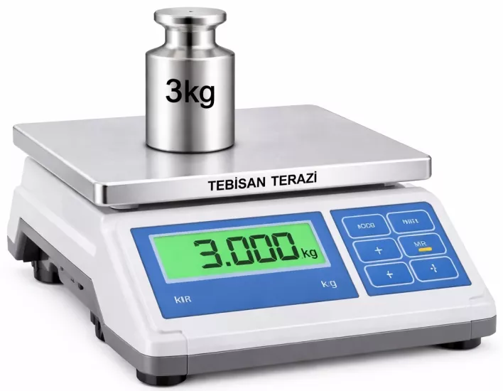 TEM GTS3X01 - GTS 3 Kg 0,1 Gr Tartım Terazisi | TEBİSAN TERAZİ