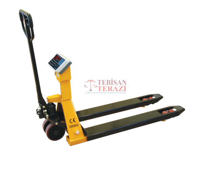 TEM MEB 2000 Kg 1 Kg Sayıcı Transpalet Baskül | Adet Sayım Transpalet Terazi | TEBİSAN TERAZİ