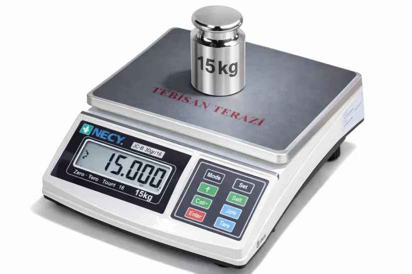 Neck JCS-B 15 Kg 0,5 Gr Hassas Terazi Fiyatları | Profesyonel Dijital Tartım Terazisi - TEBİSAN TERAZİ