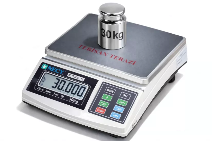 Neck JCS-B 30 Kg 1 Gr Hassas Tartım Terazisi Fiyatları | Endüstriyel Dijital Terazi - TEBİSAN TERAZİ