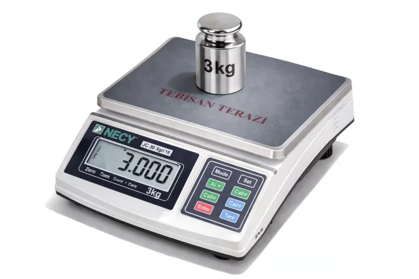 Neck JCS-B 3 Kg 0,1 Gr Hassas Terazi Fiyatları | Profesyonel Dijital Tartım Terazisi - TEBİSAN TERAZİ