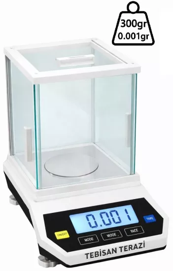 0,001 Gr Hassas Terazi 300 Gr | NECK FLY Laboratuvar Ultra Hassas Terazi