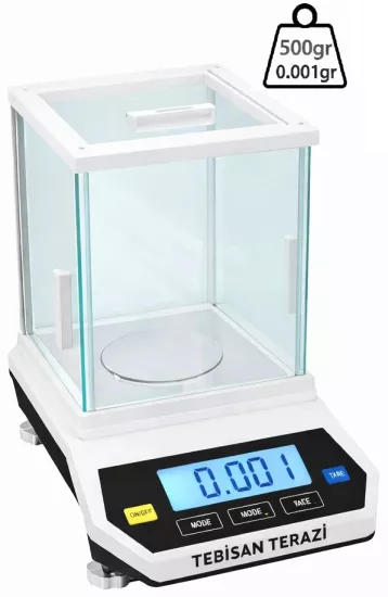 0,001 Gr Hassas Terazi 500 Gr | NECK FLY Laboratuvar Ultra Hassas Terazi