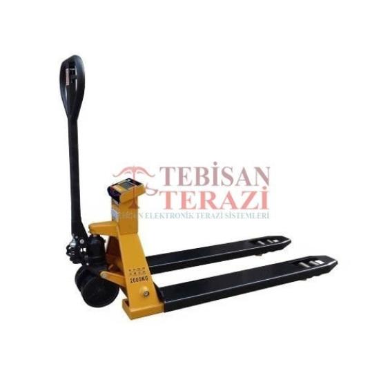 Dikomsan NDP-RAW 2000 Kg 1 Kg Tartım Transpalet Baskülü | Elektronik Transpalet Terazi | TEBİSAN TERAZİ