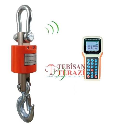 Dikomsan OCS-RE 5 Ton 2 Kg Vinç Baskülü | Kancalı Çengel Askı Tipi Terazi | TEBİSAN TERAZİ