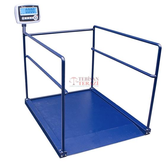 Dikomsan RCW Onaylı Medikal Diyaliz Baskülü 300 Kg 100 Gr 90x120 Tek Rampa | Hastane Tipi Baskül – TEBİSAN TERAZİ