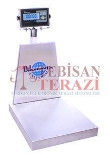 Dikomsan RHW 600 Kg 50 Gr Paslanmaz Baskül | 70x80 Endüstriyel Tartım Terazisi | TEBİSAN TERAZİ