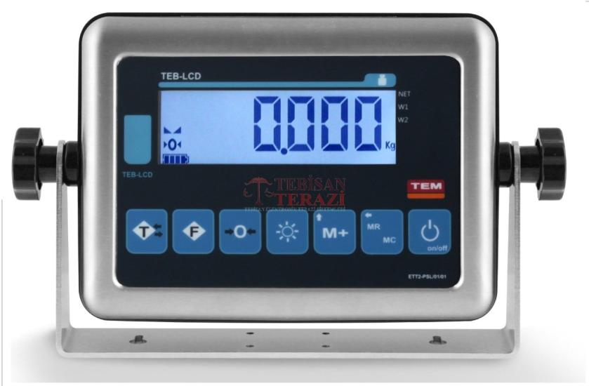 TEM TEB PASLANMAZ TARTIM İNDİKATÖRÜ LCD ( SİYAH / BEYAZ )
