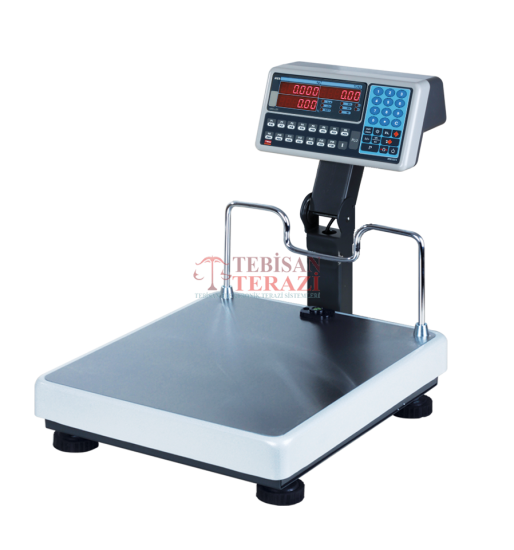 TEM TEB 150 Kg 20/50 Gr Fiyat Hesaplamalı Baskül | LED Katlanır Boyun 35x40 Pazarcı Terazisi | TEBİSAN TERAZİ