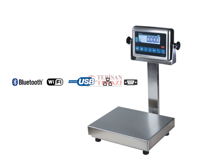 Paslanmaz Boyunlu Terazi 15 Kg 0,5 Gr | TEM TEB 28x35 Endüstriyel Tartım Terazisi