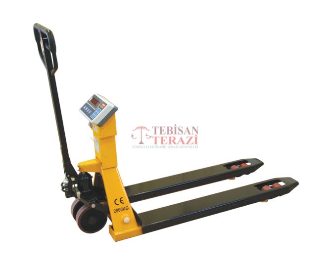 TEM TEB 2000 Kg 1 Kg Tartım Transpalet Baskülü | Elektronik Transpalet Terazi | TEBİSAN TERAZİ