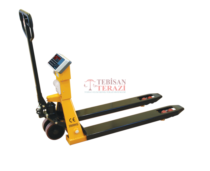 TEM TEB 2000 Kg 1 Kg Yazıcılı Tartım Transpalet Baskülü | Elektronik Transpalet Terazi | TEBİSAN TERAZİ