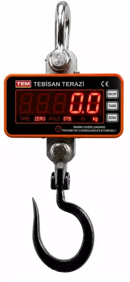 TEM CSH 1000 Kg 500 Gr Vinç Baskülü | Kasap Kanca Çengel Baskül | Askı Tipi Terazi | TEBİSAN TERAZİ