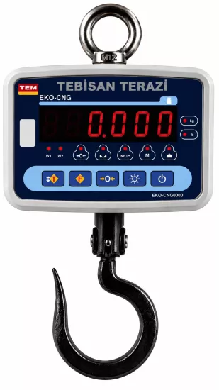 TEM EKO 500 Kg 200 Gr Vinç Baskülü | Kasap Kanca Çengel Baskül | Askı Tipi Terazi | TEBİSAN TERAZİ