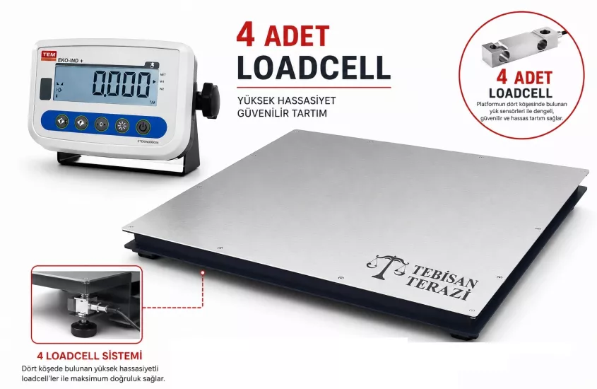 TEM MLB EKO 1500 Kg Platform Baskül 120x150 | Ekonomik Ağır Hizmet Tipi Endüstriyel Sanayi Baskülü – TEBİSAN TERAZİ