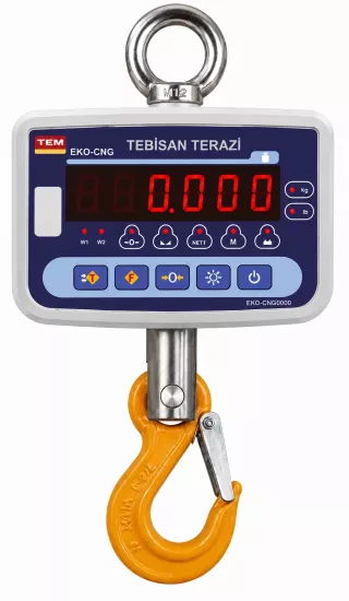 TEM EKO 300 Kg 100 Gr Vinç Baskülü | Kasap Kanca Çengel Baskül | Askı Tipi Terazi | TEBİSAN TERAZİ