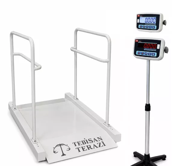 TEM EKO Onaylı Medikal Diyaliz Baskülü 300 Kg 100 Gr 96x138 Çift Rampa | Hastane Tipi Baskül – TEBİSAN TERAZİ