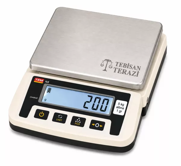 Ekonomik Hassas Terazi 5200 Gr 1 Gr | TEM NS Dijital Tartım Terazisi