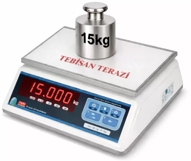TEM NT 15 Kg 0,5 Gr Tartım Terazisi | TEBİSAN TERAZİ