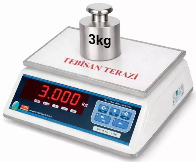 TEM NT 3 Kg 0,1 Gr Tartım Terazisi | TEBİSAN TERAZİ