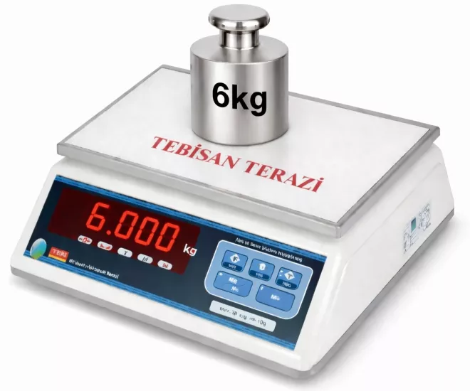 TEM NT 6 Kg 0,2 Gr Tartım Terazisi | TEBİSAN TERAZİ
