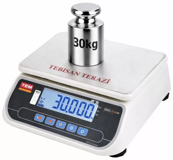 TEM SRP 30 Kg 1 Gr Tartım Terazisi | TEBİSAN TERAZİ