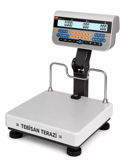 TEM SRP 60 Kg 10/20 Gr Fiyat Hesaplamalı Baskül | LCD Katlanır Boyun 35x40 Pazarcı Terazisi | TEBİSAN TERAZİ