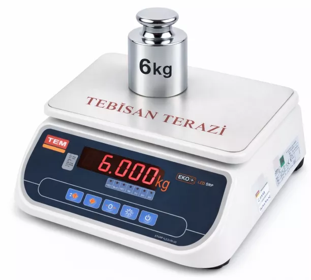 TEM SRP 6 Kg 0,2 Gr Tartım Terazisi | TEBİSAN TERAZİ