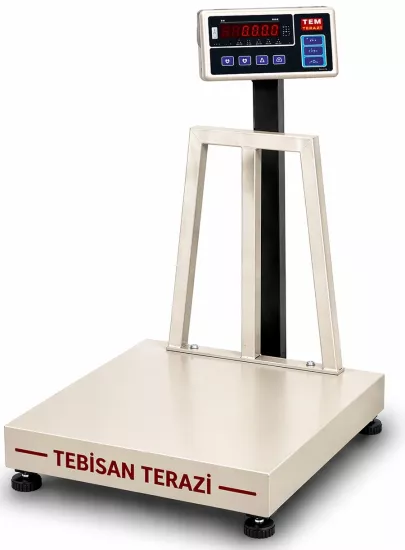 TEM TEB 300 Kg 50/100 Gr Tartım Baskülü 60x60 | Dijital Endüstriyel Terazi