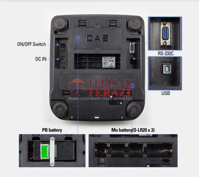 CAS SW2 3KG 0,1GR TARTIM TERAZİSİ