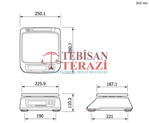 CAS SW2 3KG 0,1GR TARTIM TERAZİSİ