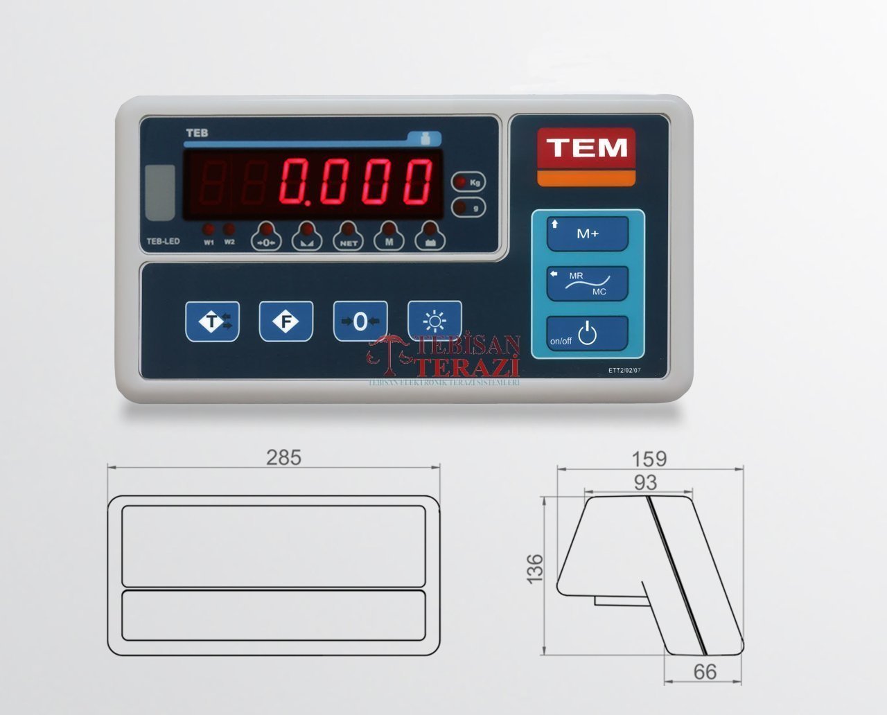 TEM TEB TARTIM İNDİKATÖRÜ LED  ( KIRMIZI )