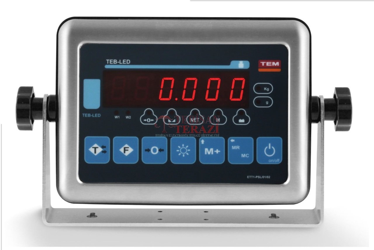 TEM TEB PASLANMAZ TARTIM İNDİKATÖRÜ LED  ( KIRMIZI )