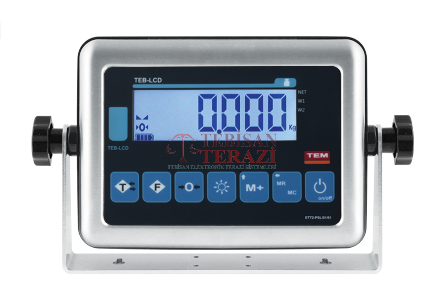 TEM TEB 300 KG 100 GR PASLANMAZ TARTIM BASKÜLÜ 60X70