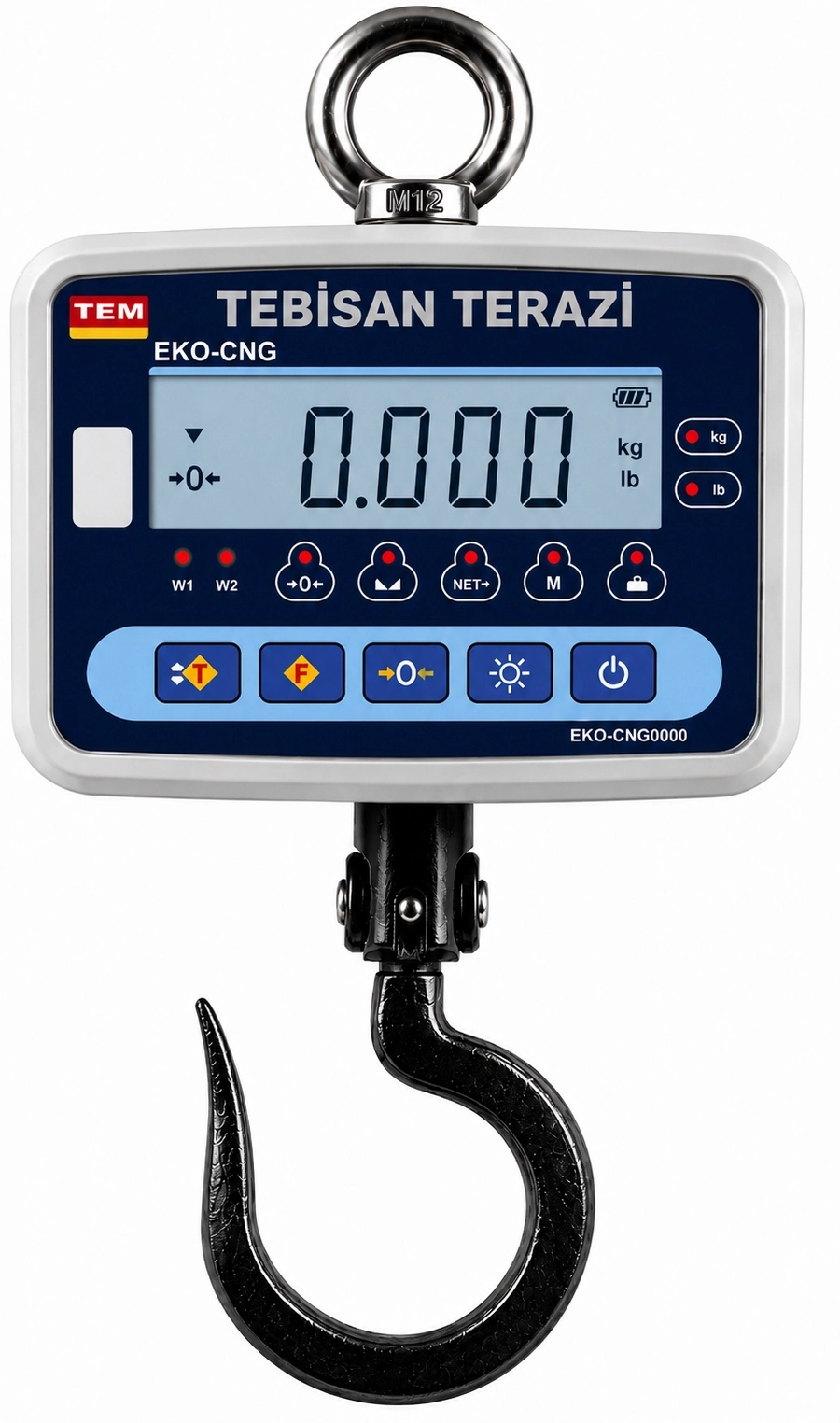TEM ÇENGEL BASKÜLÜ 500KG 200GR KASAP KANCALI TARTIM EKO