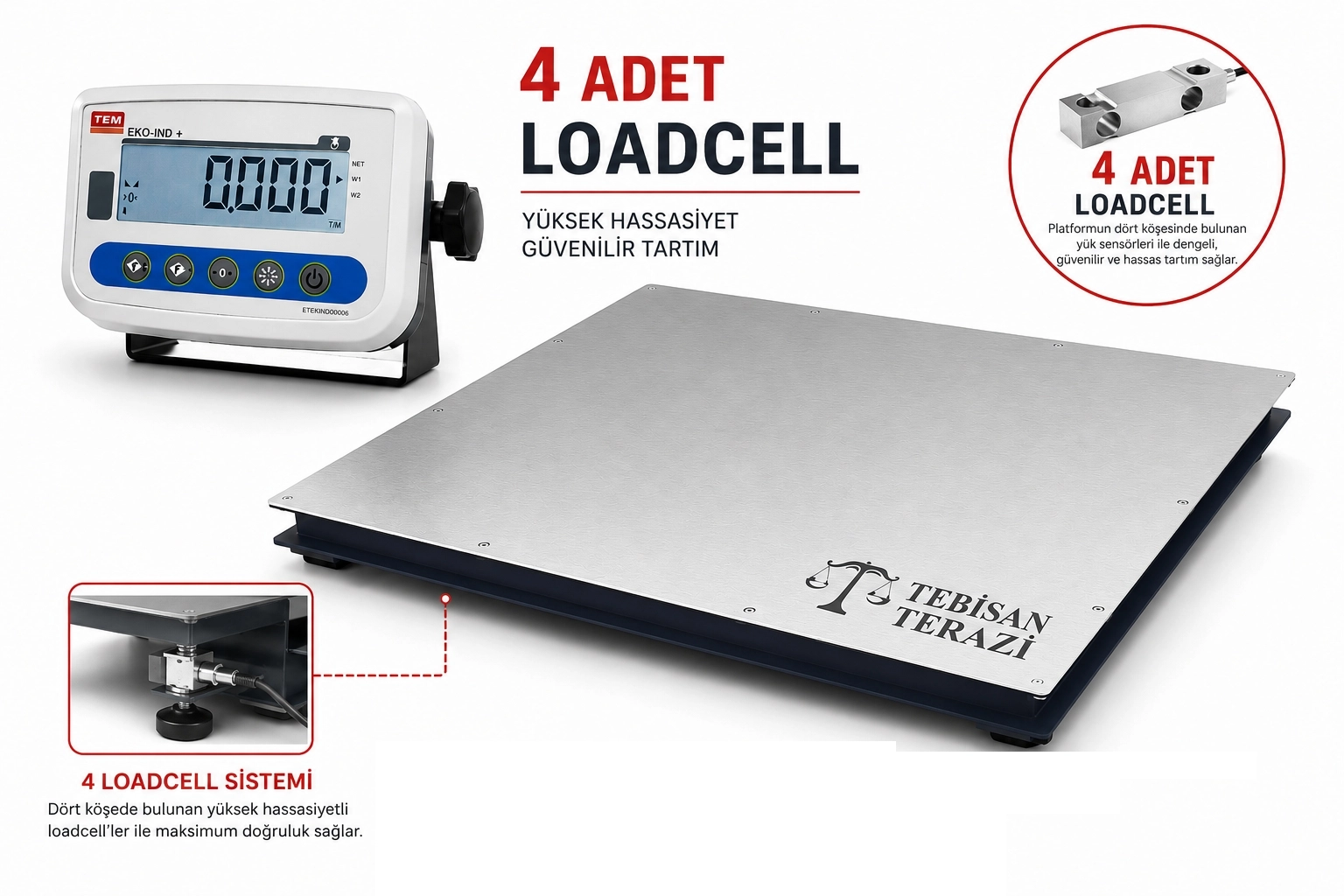 TEM MLB EKO 1500KGX500GR 100X100 AĞIR HİZMET TİPİ BASKÜL
