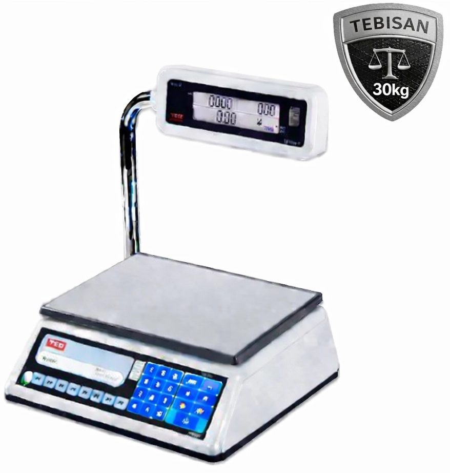 TEM EGE 30KG 5/10GR FİYAT HESAPLAMALI TERAZİ