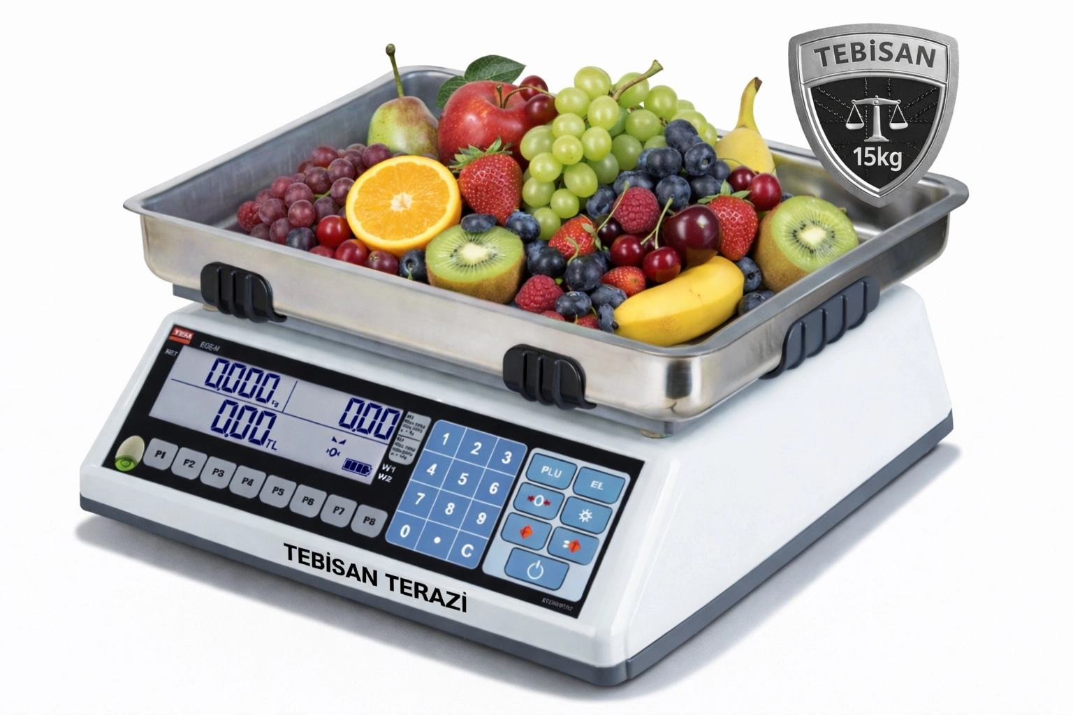 TEM EGE-M-PZR 15KG 2/5GR FİYAT HESAPLAMALI TERAZİ