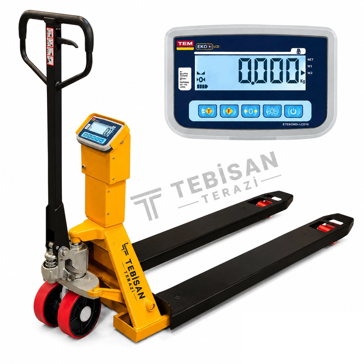 TEM EKO 2000 KG 1 KG TARTIM TRANSPALET BASKÜLÜ