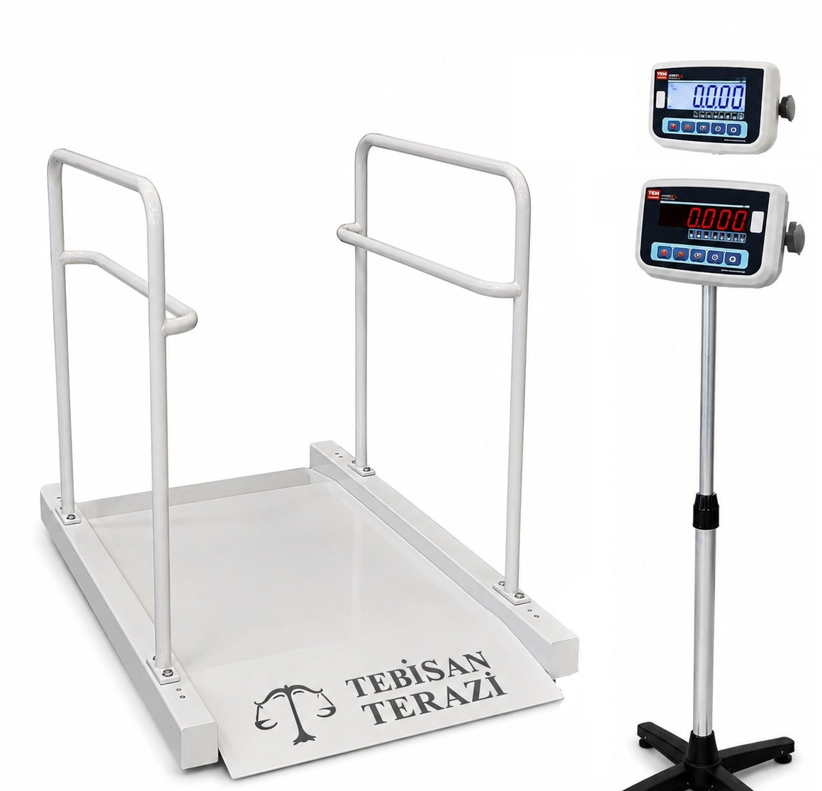 TEM DİYALİZ BASKÜLÜ 300KG 100GR 96x138 ÇİFT RAMPA TARTIM EKO